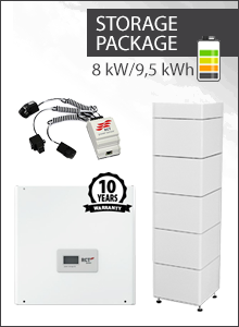 RCT Powerstorage 8 kW + 5x1.9 kWh (9.5 kWh) RCT Powerbattery Paket