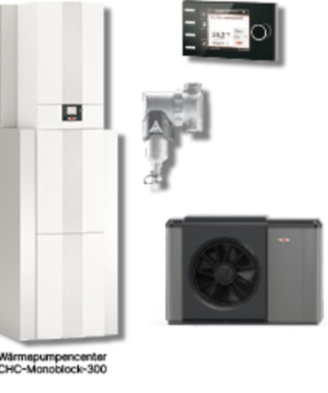 Wolf Paket WP-Cent. Monoblock 10/300-50S inkl. CHA10/400V+Speicher+Puffer+BM-2