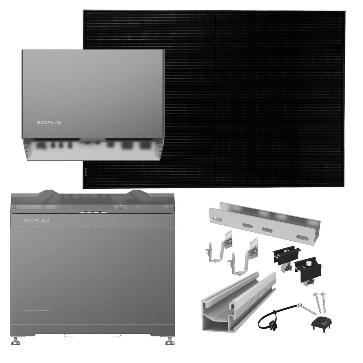 Ecoflow Powerocean Kwp Pv Komplettanlage Mit Solarmodulen Und Kwh