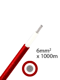 Elettro Brescia Solarkabel 6mm² 1000m - rot